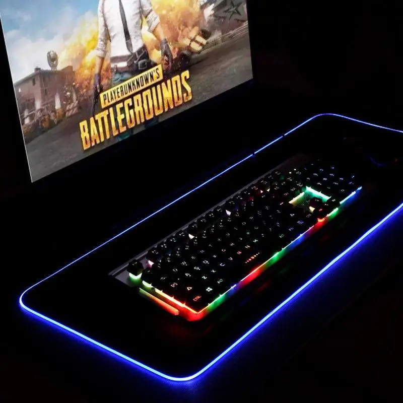 Studyset большой RGB цветное светодиодное освещение игровой Мышь коврик для портативных ПК