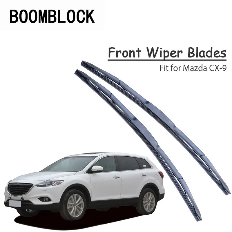 Car Windshield Rubber Front Wiper Blades Arm Kit For Mazda CX 9 2018