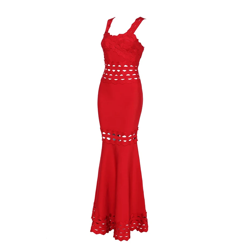 ShejoinSheenjoy New Arrival Summer Long Bandage Dress Chic Sexy Red Sleeveless Tank  Celebrity Party Dress Women Maxi Dresses (1)