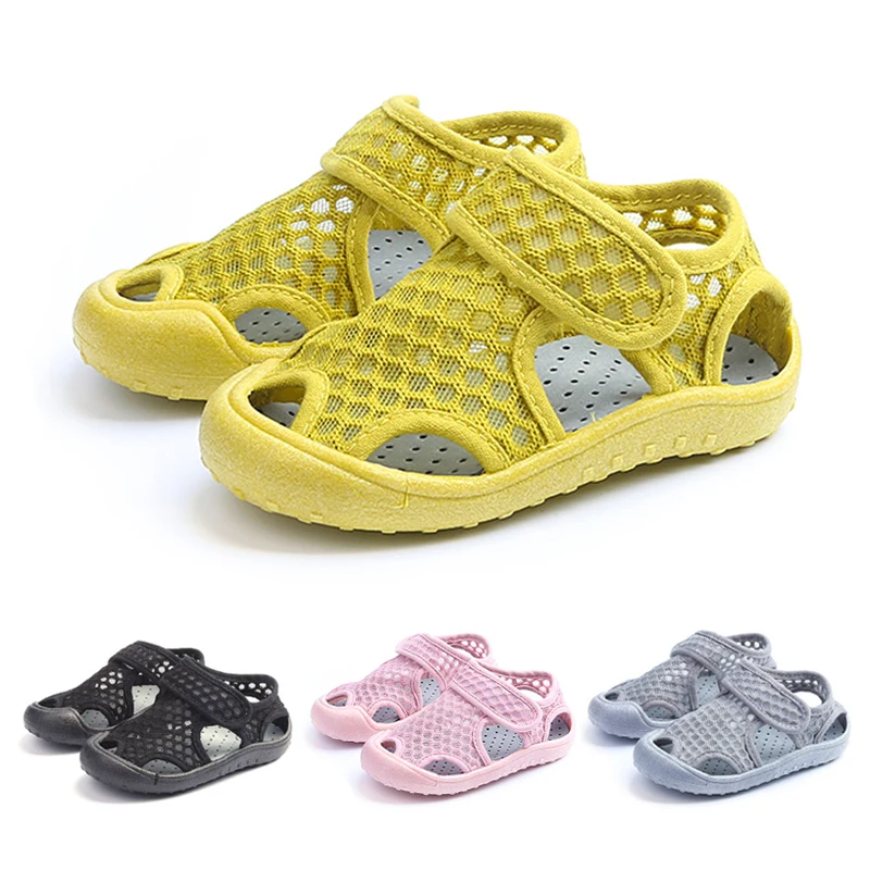 

Summer Kids Shoes High-Quality Baby Hollowing Out Sandals Girls Toddler Soft Bottom Non-slip Mesh Beach Shoes For Boys