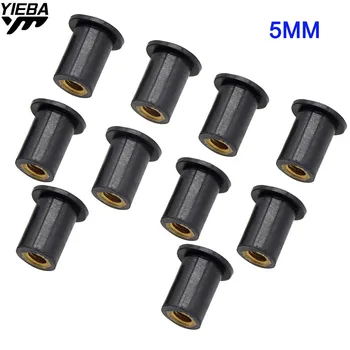 

M5 5MM Motorcycle Windscreen Well nut Rubber Well Nuts FOR yamaha YZF R125 YZF R15 YZF R25 YZF R3 MT-02 25 Kawasaki 650 Versys