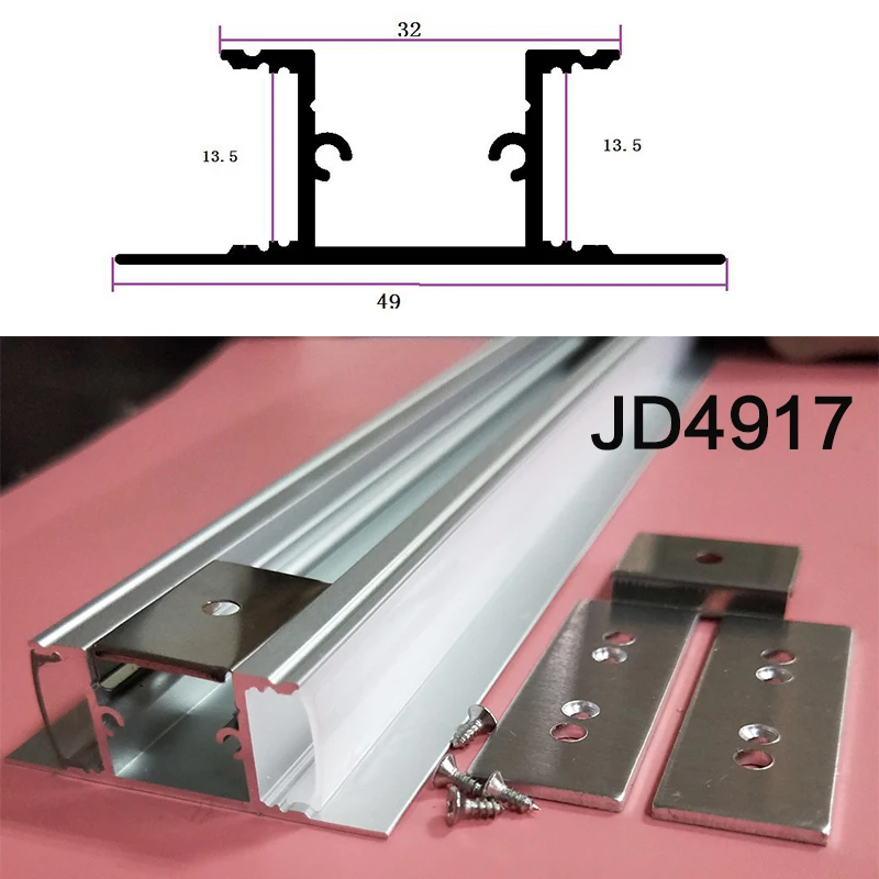 JD4917 10 комплектов 100 см вверх и вниз светильник Настенный светильник алюминиевый светодиодный профиль