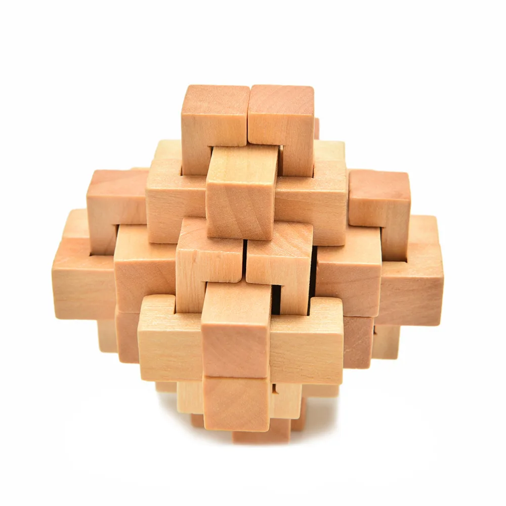 Качество китайский Kongming Любань разведки деревянный замок игрушка головоломка для обучения ребенка развивающие паззлы
