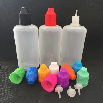 

1000pcs 50ML Colorful PE Needle Bottle Plastic Dropper Bottles with Long Thin Tips for E cig Liquid 50ml Empty Bottles