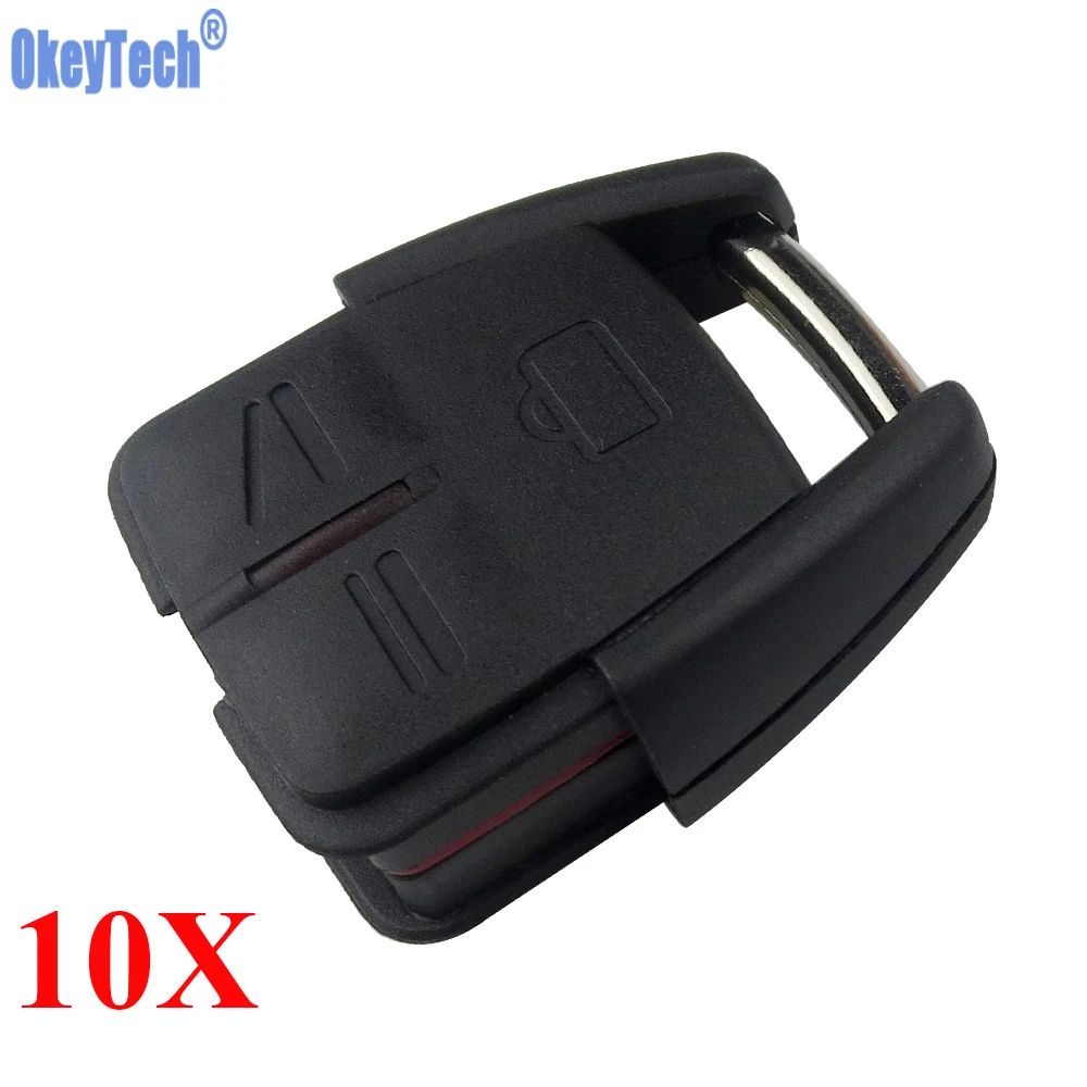 OkeyTech 10PCS LOT 3 BUTTONS REMOTE KEY FOB CASE SHELL FOR VAUXHALL OPEL VECTRA ASTRA ZAFIRA WHOLESALE