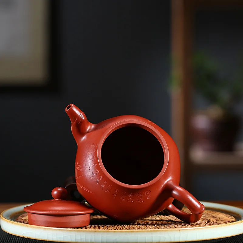 Песчаный горшок ручной работы подлинный Mine Dahongpao шестигранный Dragon Ball Pot делая чайный кунг-фу чайник и чайник