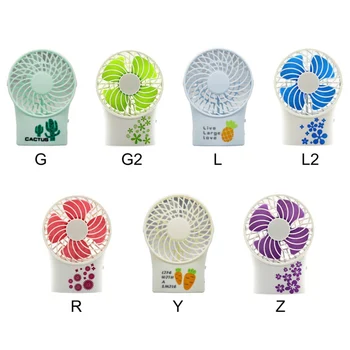 

USB Rechargeable Cute Mute Small Table Fans, Lightweight Portable Handheld Fans