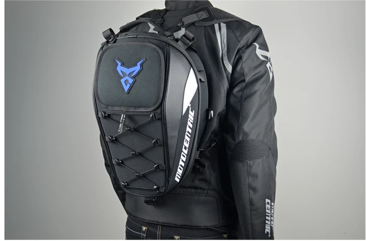 

MOTOCENTRIC motorcycle rear back seat helmet bag knight bag tail bag backpack waterproof bag handbag J