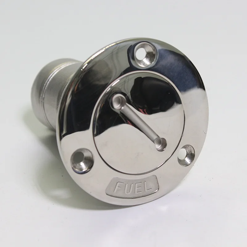 316 Stainless Steel Marine Boat Yacht Deck Fuel Water Diesel Gas Filler With Key and Chain 50mm 2 Inch
