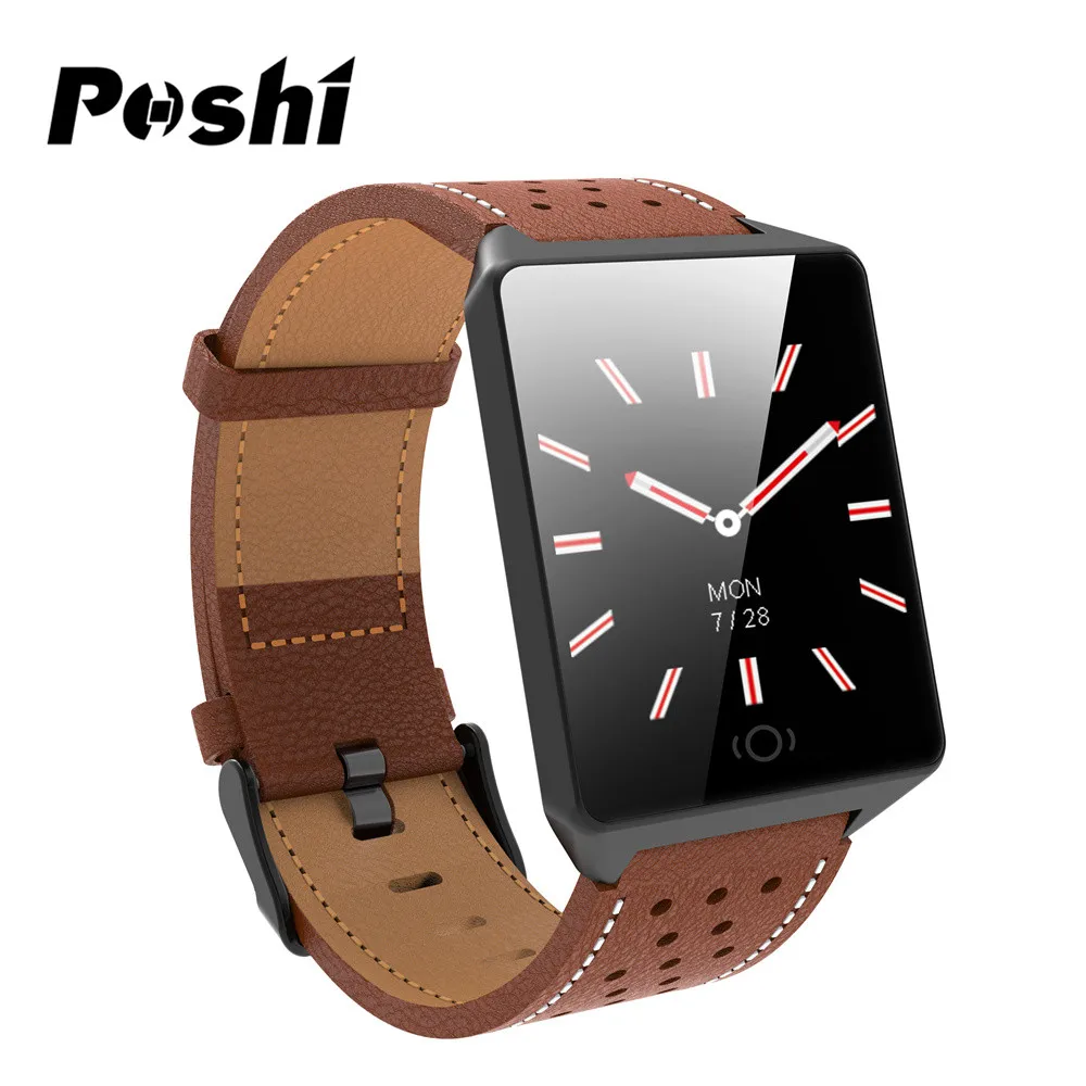 

Digital Smart Watch Men Sport Touch Color Screen Wristband Leather Tracker Heart Rate Bluetooth Smart Watch Women relogio reloj