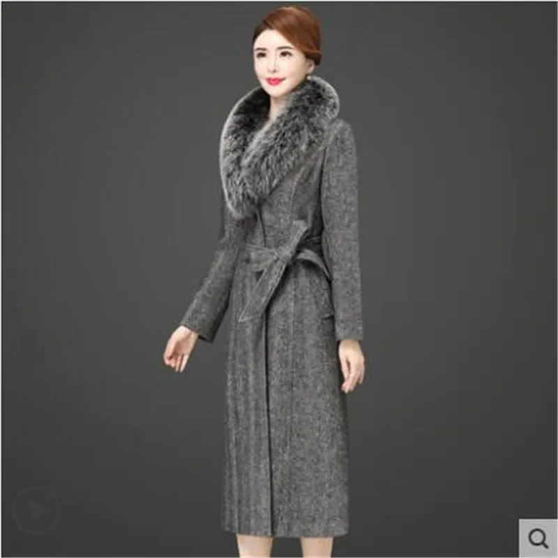 luxury coats women designers Woolen coat Womens winter jacket with fur