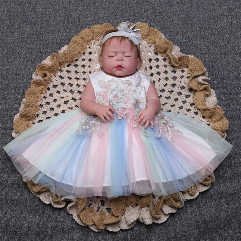 Яркое платье для малышей; Vestido; платья для новорожденных девочек; От 0 до 2 лет для новорожденных девочек на День рождения; наряд принцессы; детская одежда