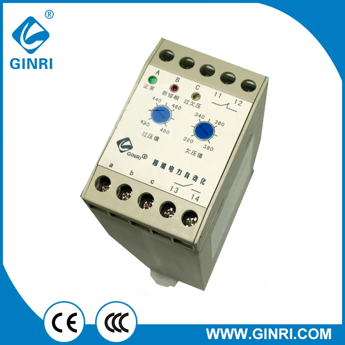 Ginri XJ3-D 220 В Регулируемый последовательности фаз и обрыва фазы Последовательность