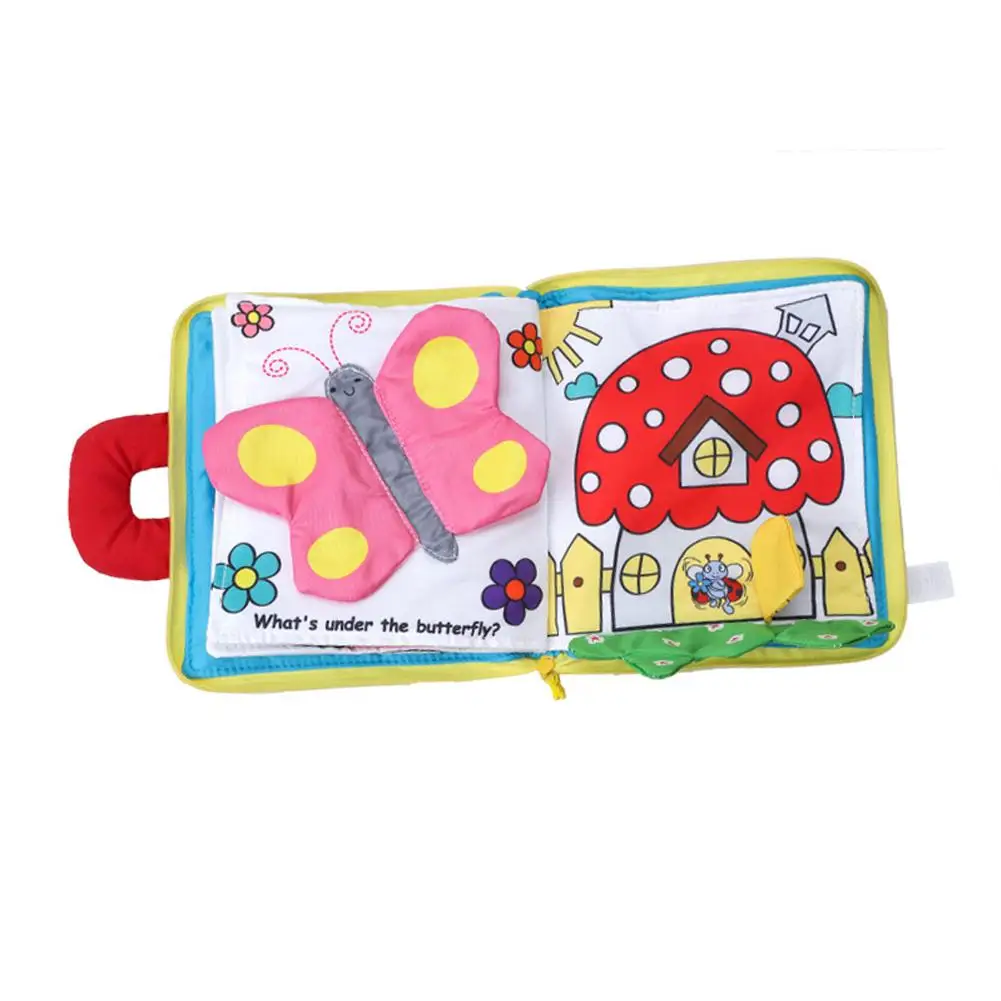 Livro de Pano do Bebê do Miúdo Carrinho de Cognição Desenvolvimento da Educação Novo da Chegada Squeak Brinquedo Bonito Macio Infantil Precoce Livro 4 Weddings & Events
