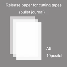 10 Sheets Release Paper for DIY Washi Tapes A5 Silicone Paper High Quality Paper Stickers Decor