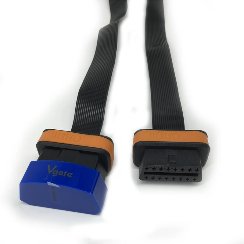 Новейший OBD OBD2 соединительный кабель от 1 до 2 с 2 плоская лапша линия OBD 2 удлинитель для Golo4 диагностический инструмент отличное вождение