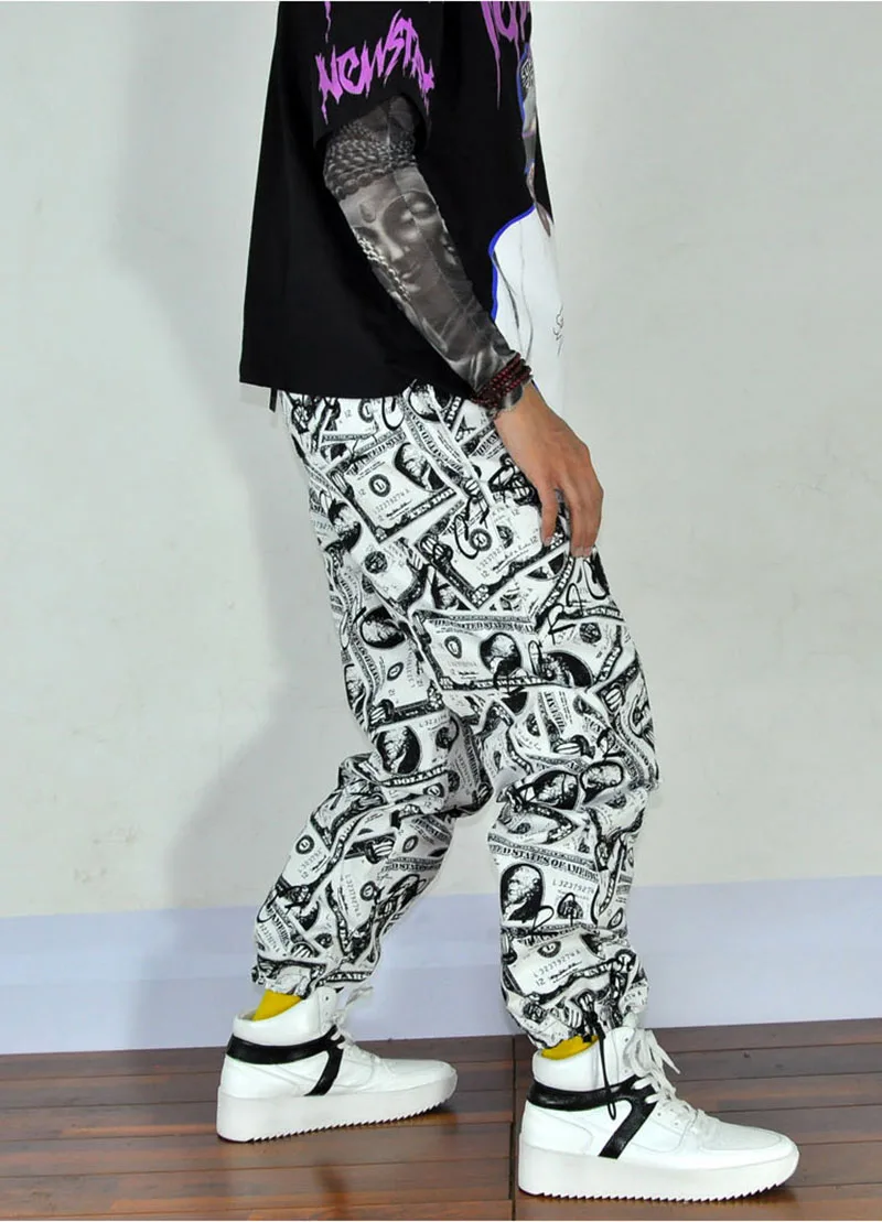 Cool Pants Men Loose Print Trouser Streetwear   (13)
