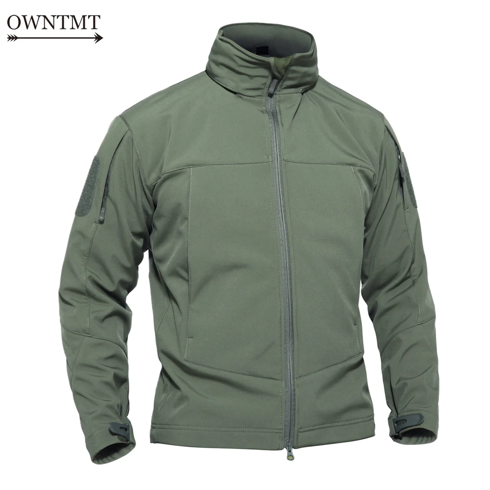 Autumn Waterproof Hoodie Military Jacket Men Soft Shell Windbreaker ...