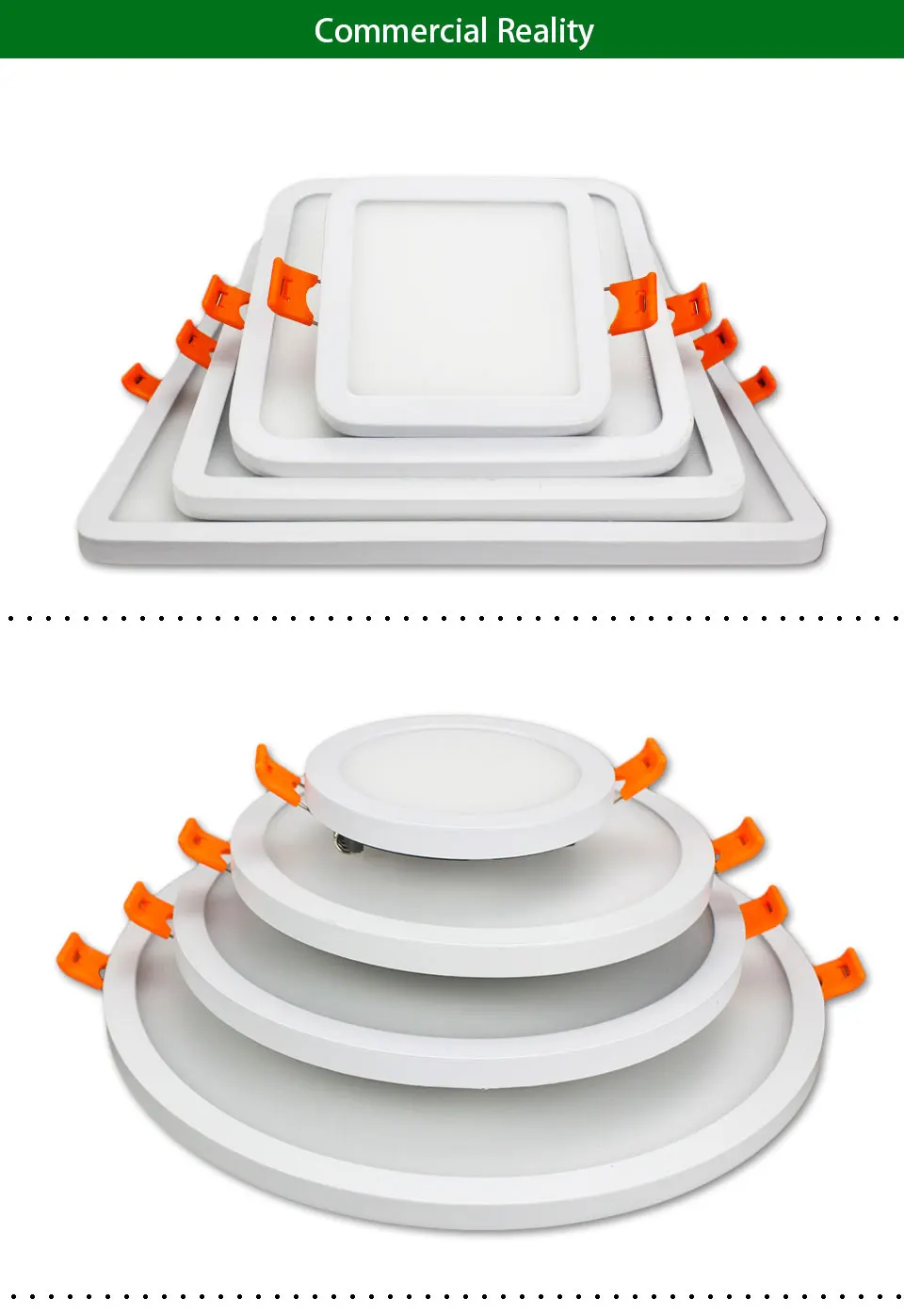 Narrow Frame Led Panel Downlight Dimmable 6w 12w 18w 24w Round Square Ultra Thin Led down light Cold /Warm White Indoor Lighting