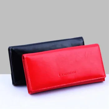 

New Oil Wax Leather Wallets Women Multifunction Purse Long Big Capacity Card Holders Purse Coin Wallet Phone Clutch Carteras