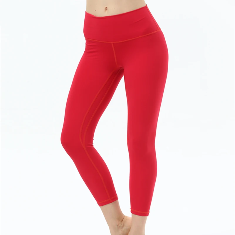 Эластичные штаны для йоги и бега, одежда для фитнеса и тренировок, спортивные штаны, женские спортивные штаны джоггеры, красные обтягивающие MS штаны для спортзала - Цвет: red