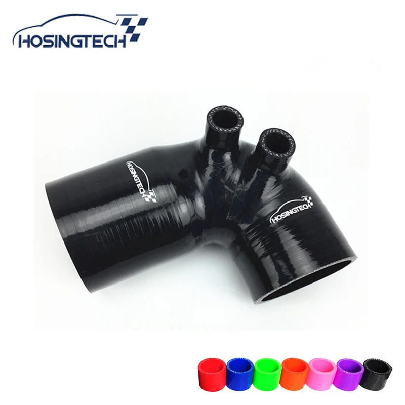 BLACK 3.5/"-3.5/" AIR INTAKE//PIPING RUBBER COUPLER FOR BMW