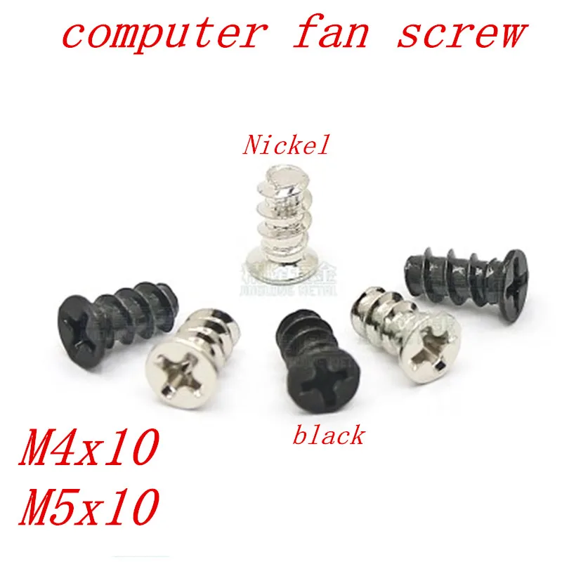 10pcs 6 32*5 Computer PC Case Cooling Fan Toolless Adjustment Screw