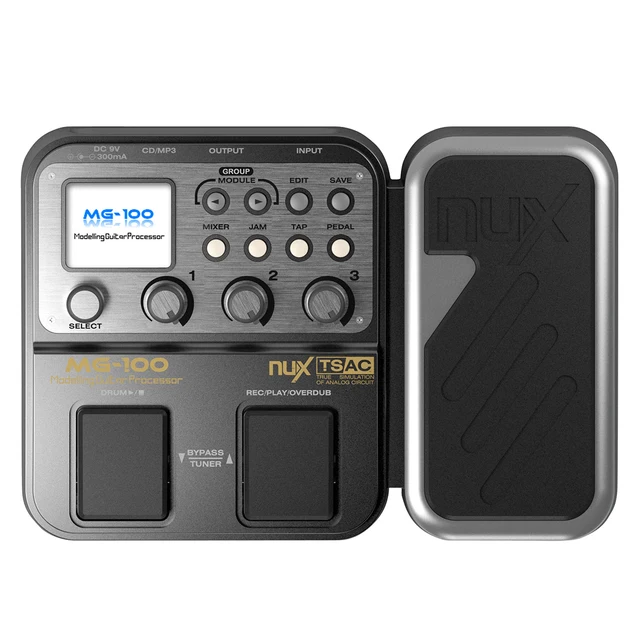 Best price at $110 Cheap NUX MG-100 Electric Guitar Multi-Effects Pedal Processor EFX AMP EQ Mixer (US Plug) - Black