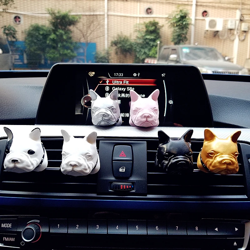 Cartoon-French-bulldog-Automobile-Outlet-Perfume-Clip-Diamond-Air-Conditioner-Mouth-Clamp-Upscale-Cute-Car-Perfume-1
