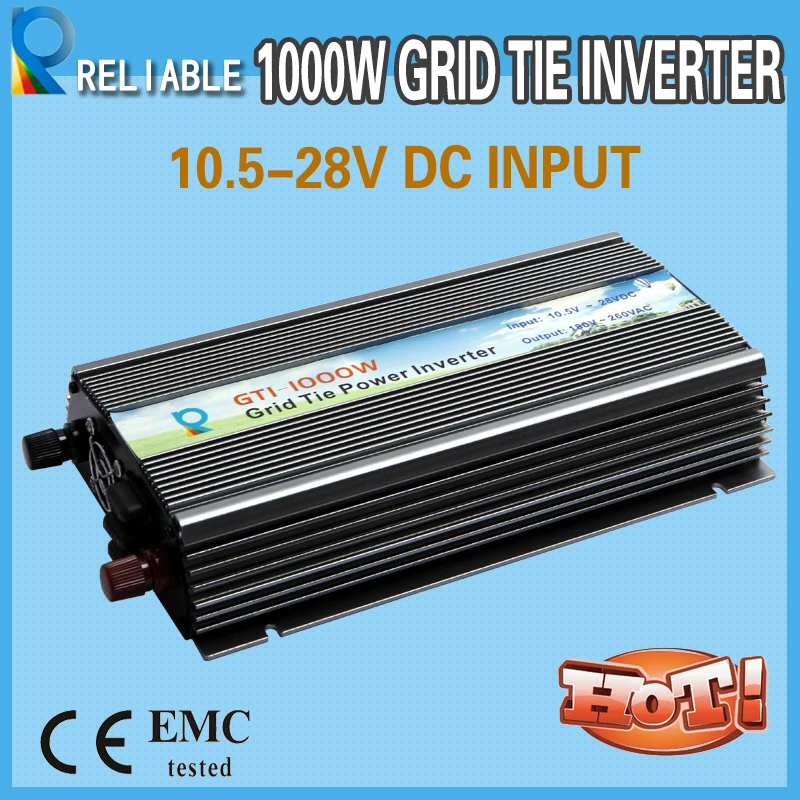 NEW 1000W Solar Grid Tie Inverter 10.8V 28V DC Input 110V 230V AC