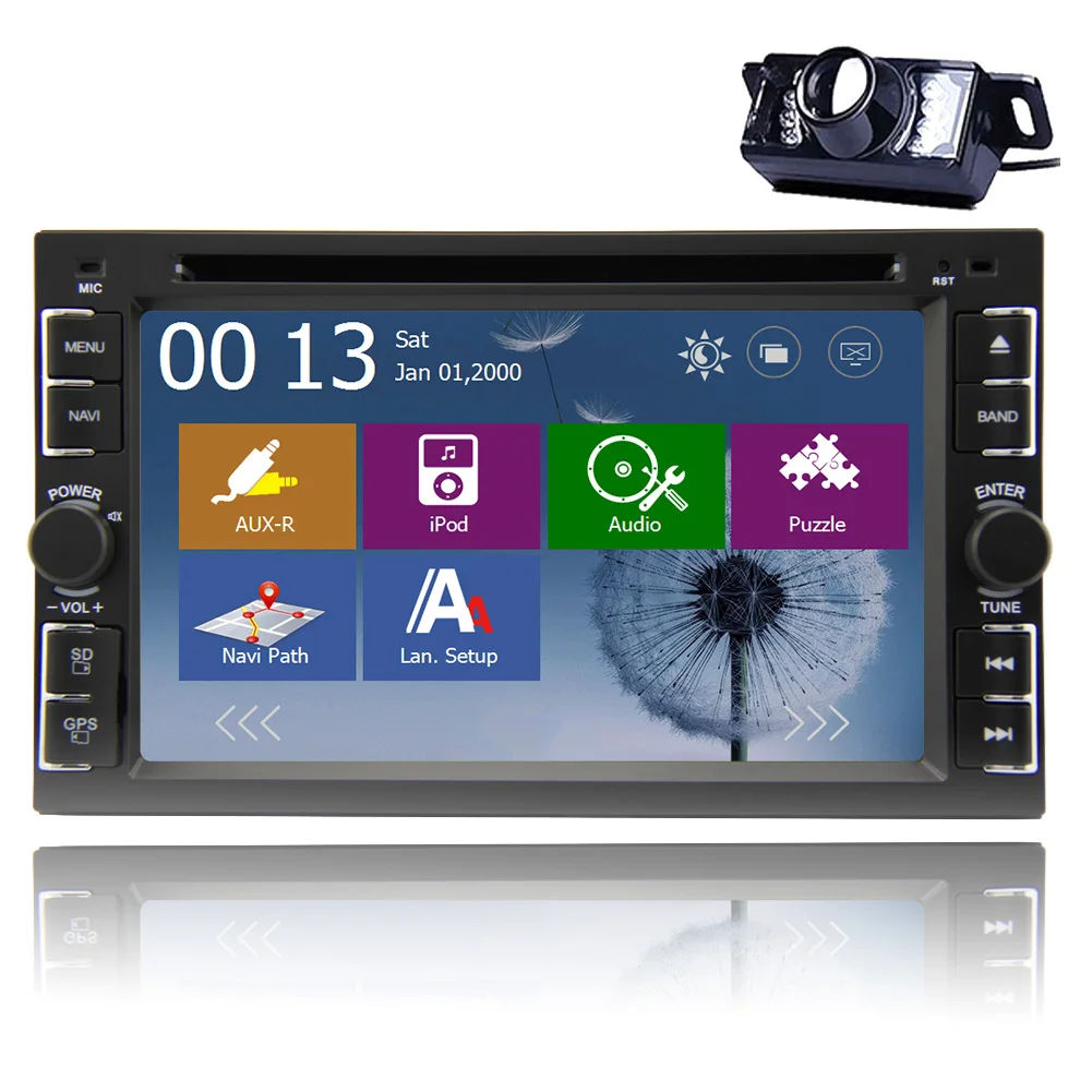 USB аудио 6 2 дюймов Камера Автомобильный GPS DVD авто в двухслойные MP5 FM AM Sub радио