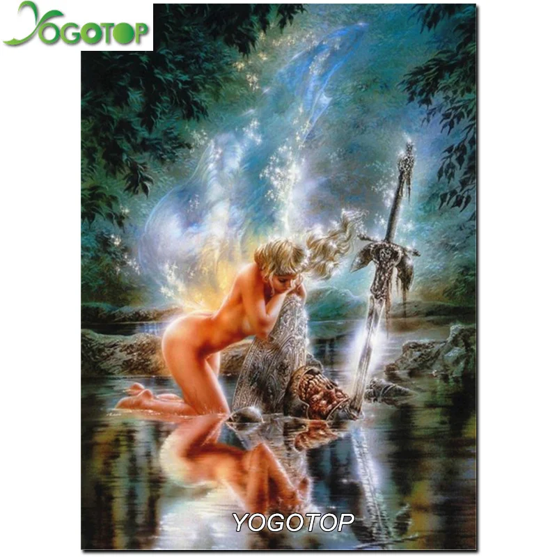 

DIY 5D Diamond Mosaic water elves Handmade Diamond Painting Cross Stitch Kits Diamond Embroidery Rhinestones Home Arts VS340
