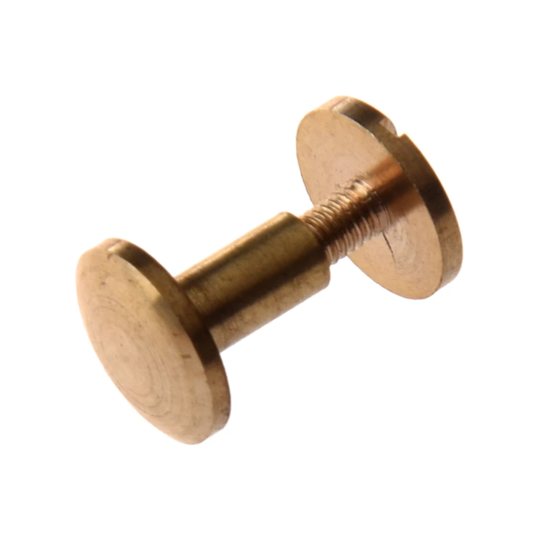 

10x Arc Solid Brass Button Stud Screw Nail Screw back Leather Rivet Belt 8mm