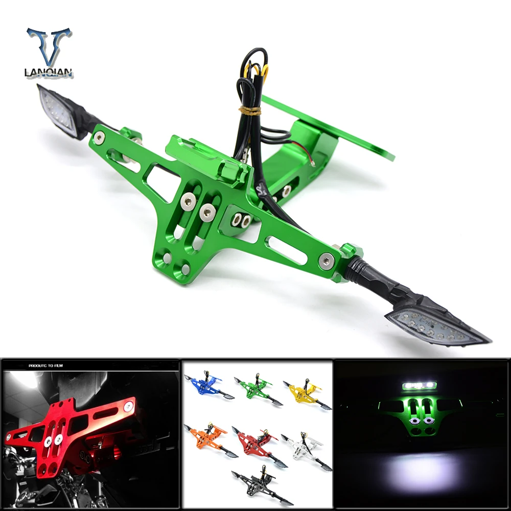 Universal Accessories Motorcycle License Plate Bracket For yamaha TRICKERTTR250 SEROW225/250WR250R/X YZ426F/450F YZF-R3 YZF-R25