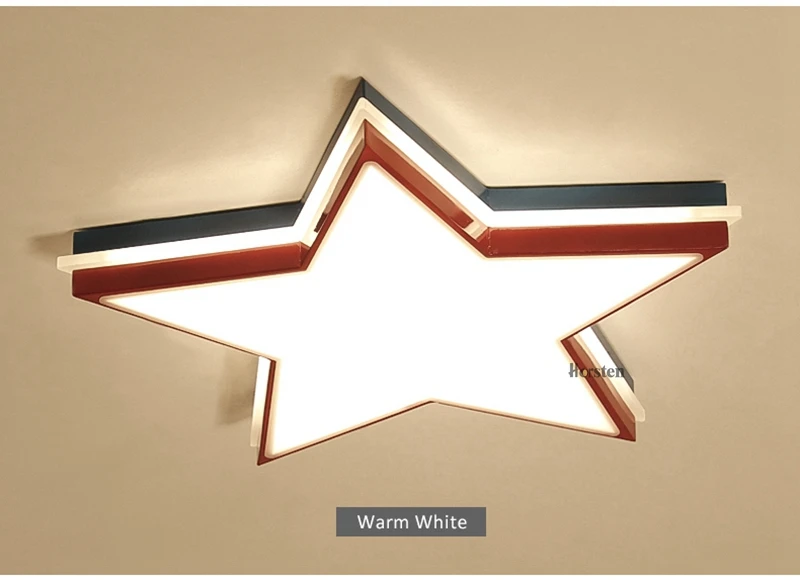Acrylic Star LED Ceiling Light 36W Baby Kids Bedroom Ceiling Lamp Creative Star Lampshade Lighting Fixture For Children Room 110-220V (10)