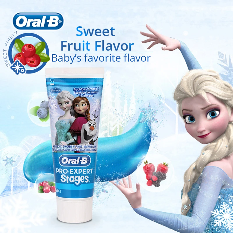 Oral B Children Toothpaste Pro-expert Stages Fruit Burst Low Flouorine Formula Prevent Caries No Preservatives Added
