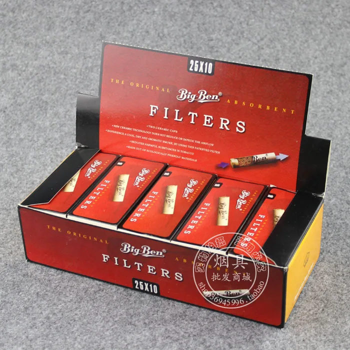 Wholesale 25packs of 10 filters 9mm Standard Smoking Pipe Filter