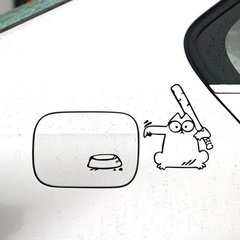 

Aliauto Car-styling Cartoon Car Fuel Cap Stickers and Decals The Feeding Accessories for Ford Focus 2 Volkswagen Polo Golf