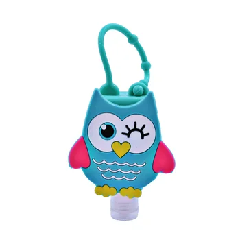 

30ML Embossed Cute Cartoon Owl Shape Silicone Mini Hand Sanitizer Disposable No Clean Detachable Cover Travel Portable Safe Gel