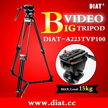

DIAT-A223TVP100 Portable Aluminium Tripod for Professional Camcorder/Video Camera/DSLR Tripod Stand