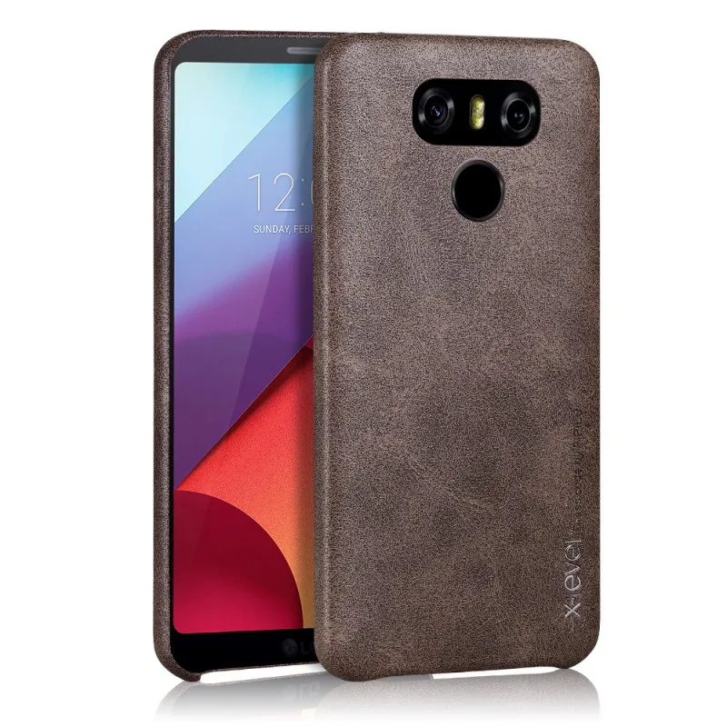 

For LG V20 Phone case X-Level Vintage Luxury Leather Retro Ultra Thin Protective For LG V50 ThinQ Back Cover Case Soft PU