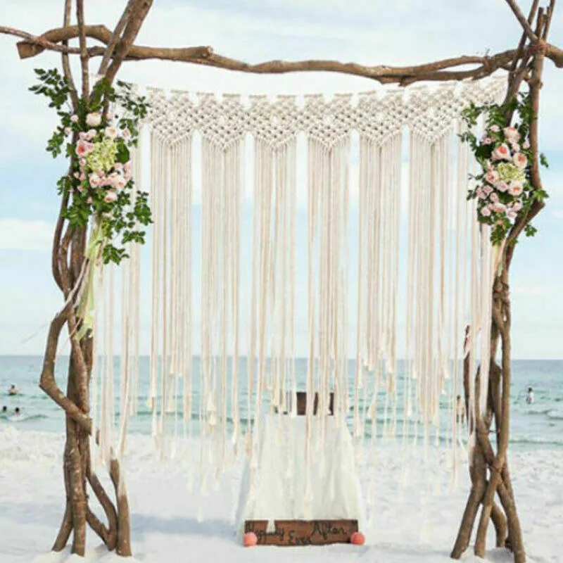 

Macrame Wall Hanging Handwoven Bohemian Cotton Rope Boho Tapestry Home Decor
