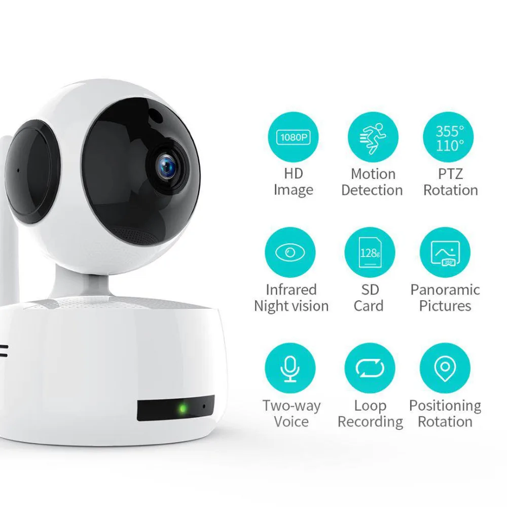 Lista Pengbo seguridad inalámbrica IP Cámara wifi 1080 p wi-fi Video vigilancia P2P mini CCTV Camara Onvif Ip del Monitor del bebé cámara