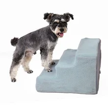 Escaliers pour lits hauts pour animaux domestiques | 3 échelles, pour petits chiens et chats, antidérapant, amovible, lit pour chiot, escalier pour chiens, maison