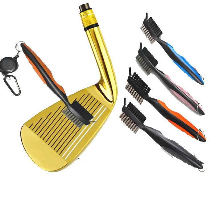 Golf club cleaning brush club head double sided finishing brush Rod