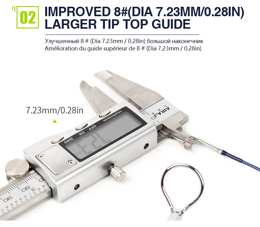 extremidade superior extra 11.2 pés 5 seções