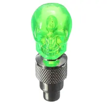 2X Tapa de la Válvula del Neumático de la Rueda LED Lámpara de Luz para Bicicleta de La Motocicleta Del Coche, verde