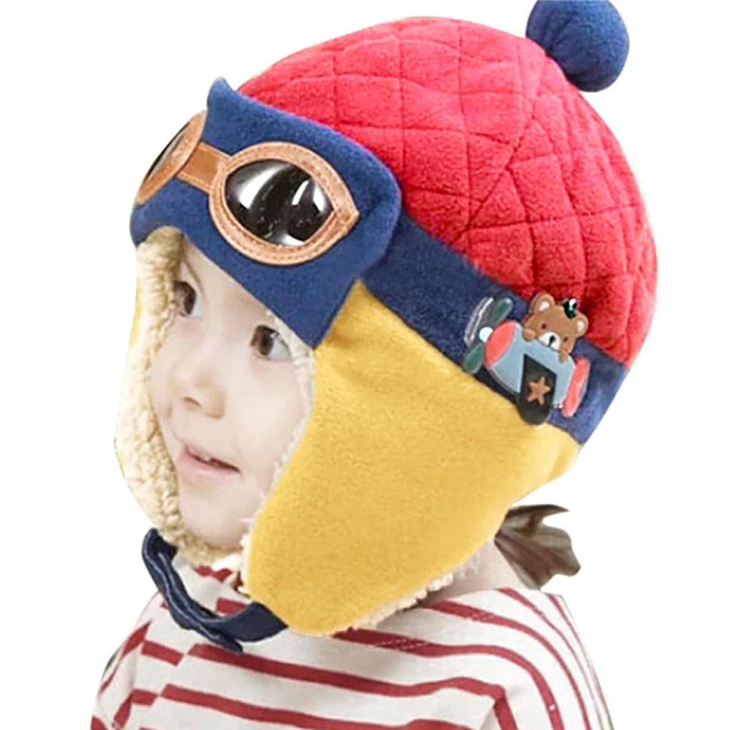 12 Months to 4 Years Baby Winter Hat Cool Boy Girl Kids Aviator Warm Cap Beanie