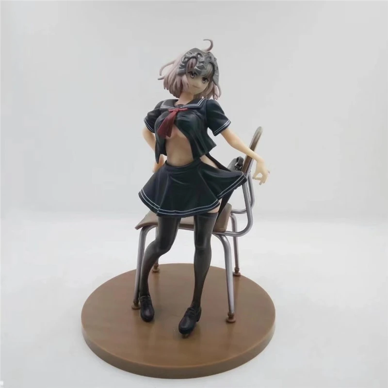 Аниме Fate Grand Order Jeanne d'Arc линейка черная школьная форма Ver. ПВХ фигурка