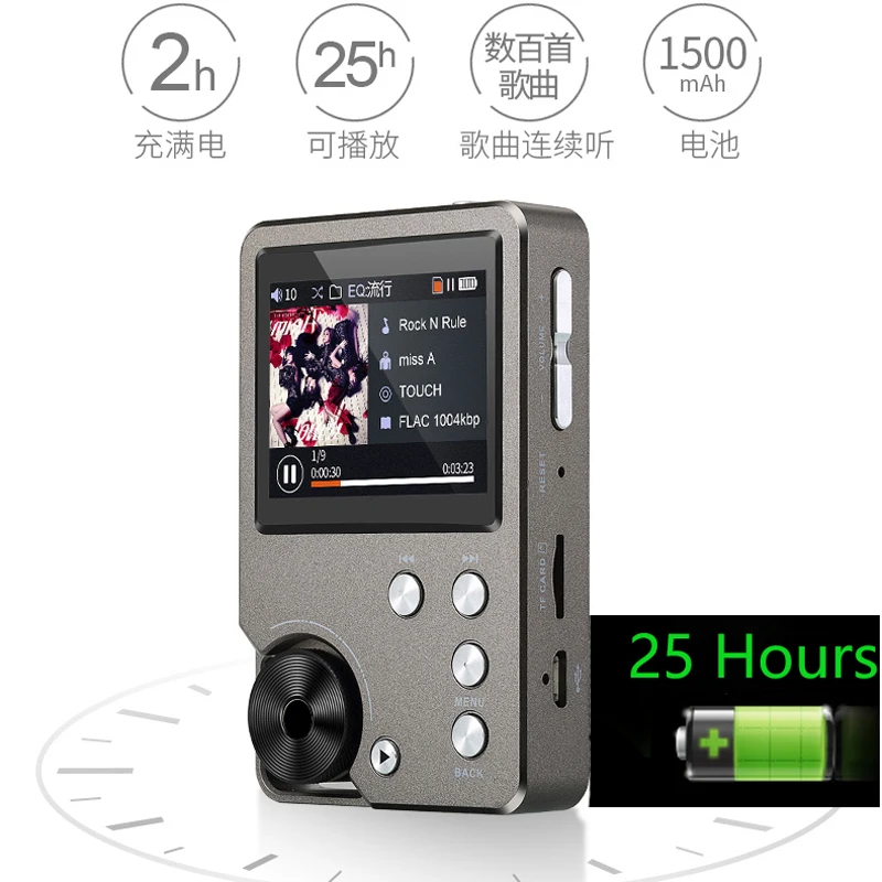 MP3 плеер обновленная версия DSD64 24 бит/192 кГц начального уровня HIFI музыка Высокое